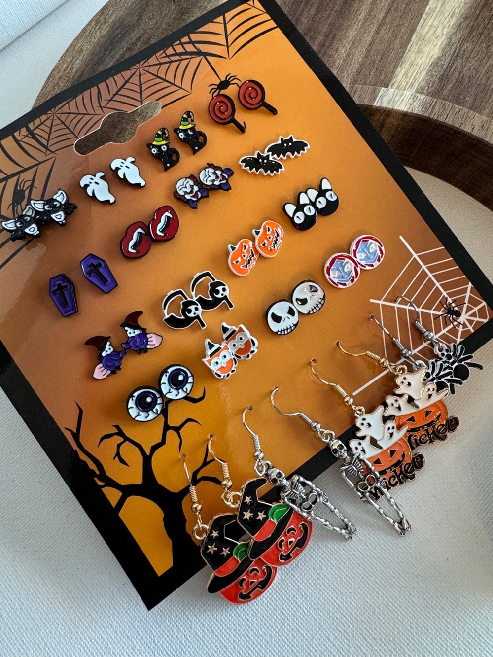 Halloween Earrings 20 Pairs Multi-Pack
